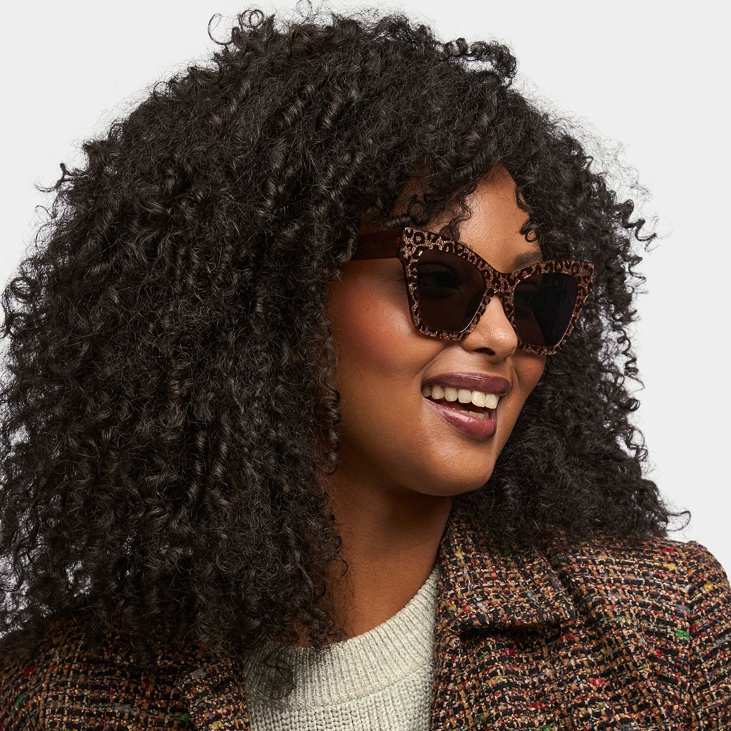 Ansyah Cat Eye Leopard Frame Sunglasses Online Sale | ZEELOOL1