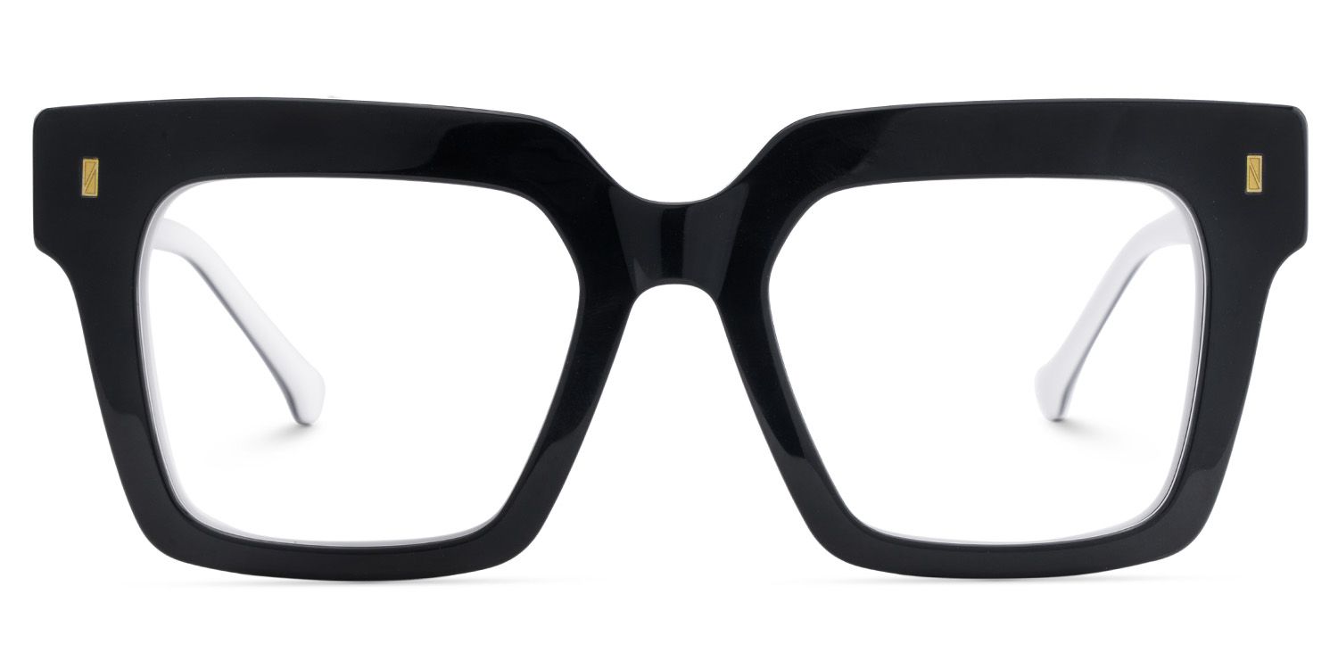 Square Black Eyeglasses - Gilberto Acetate Frame Glasses0