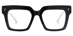 Gilberto Square Black Glasses0