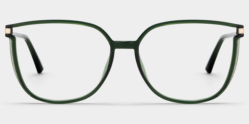 Rodz Square Dark-Green Glasses