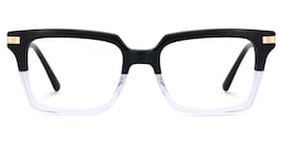 Langston Rectangle Black-Crystal Glasses1