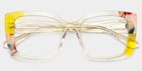 Flair Square Yellow Glasses2