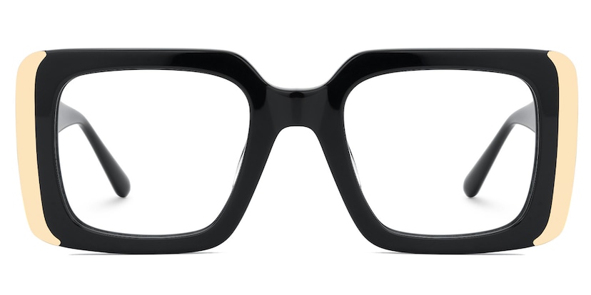 Jesse Rectangle Black Glasses