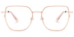 Fife Geometric Rose Gold Glasses1