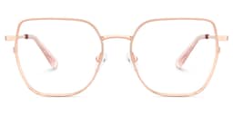 Fife Geometric Rose Gold Glasses1