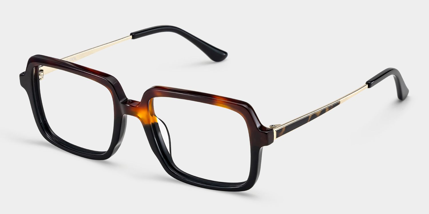Beatrice Rectangle Two-tone Frame Eyeglasses for Women| ZEELOOL5