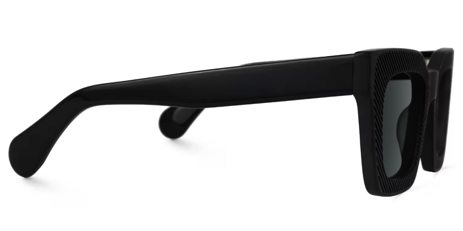 Keisa Square Black Sunglasses2