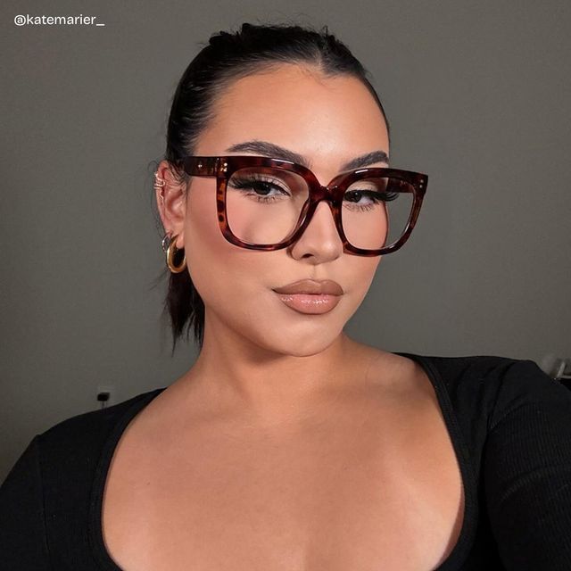 Ebony Tortoise Square Glasses hover