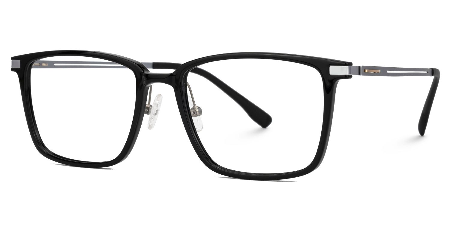 Black Ivonne Rectangle Frame Eyeglasses | Zeelool1