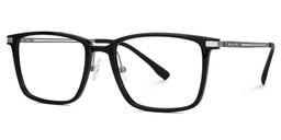 Ivonne Rectangle Black Glasses1