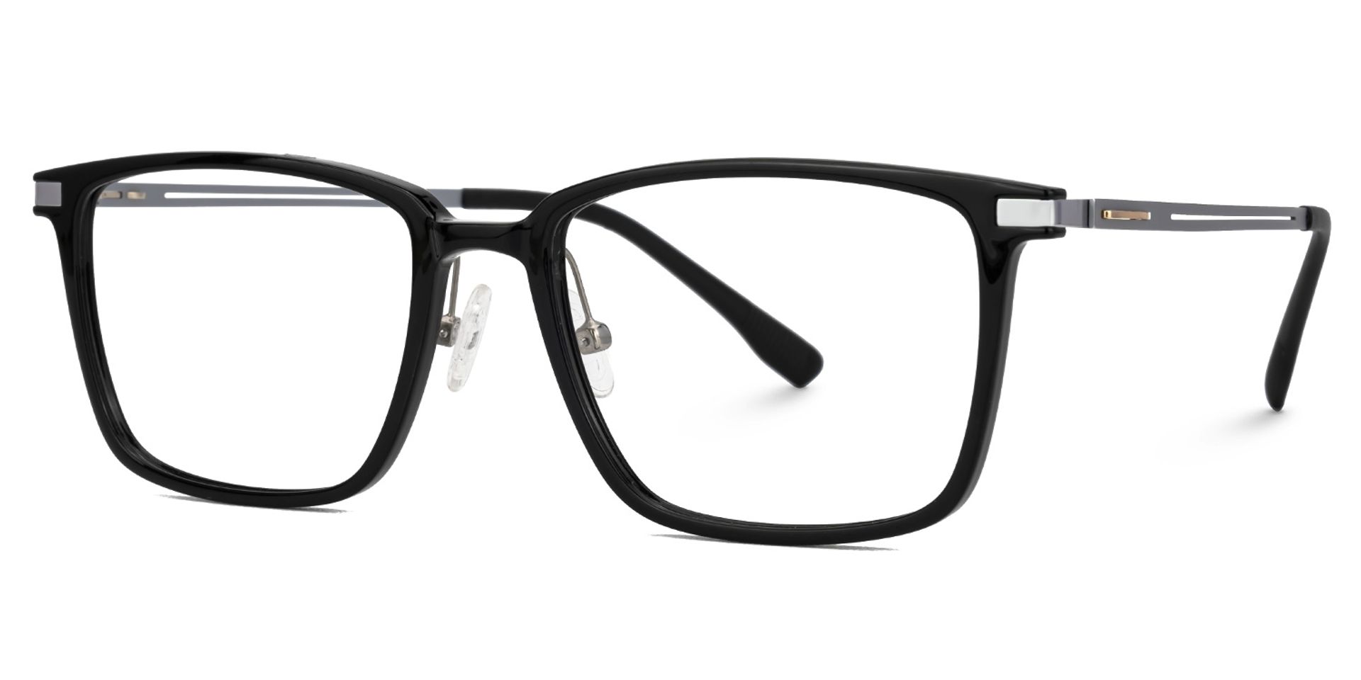 Black Ivonne Rectangle Frame Eyeglasses | Zeelool1