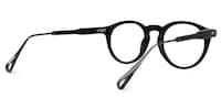 Chantalle Round Black Glasses3