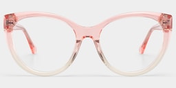 Kiera  Cat-eye Pink Glasses1