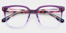 Donnalyn Purple Square Glasses1