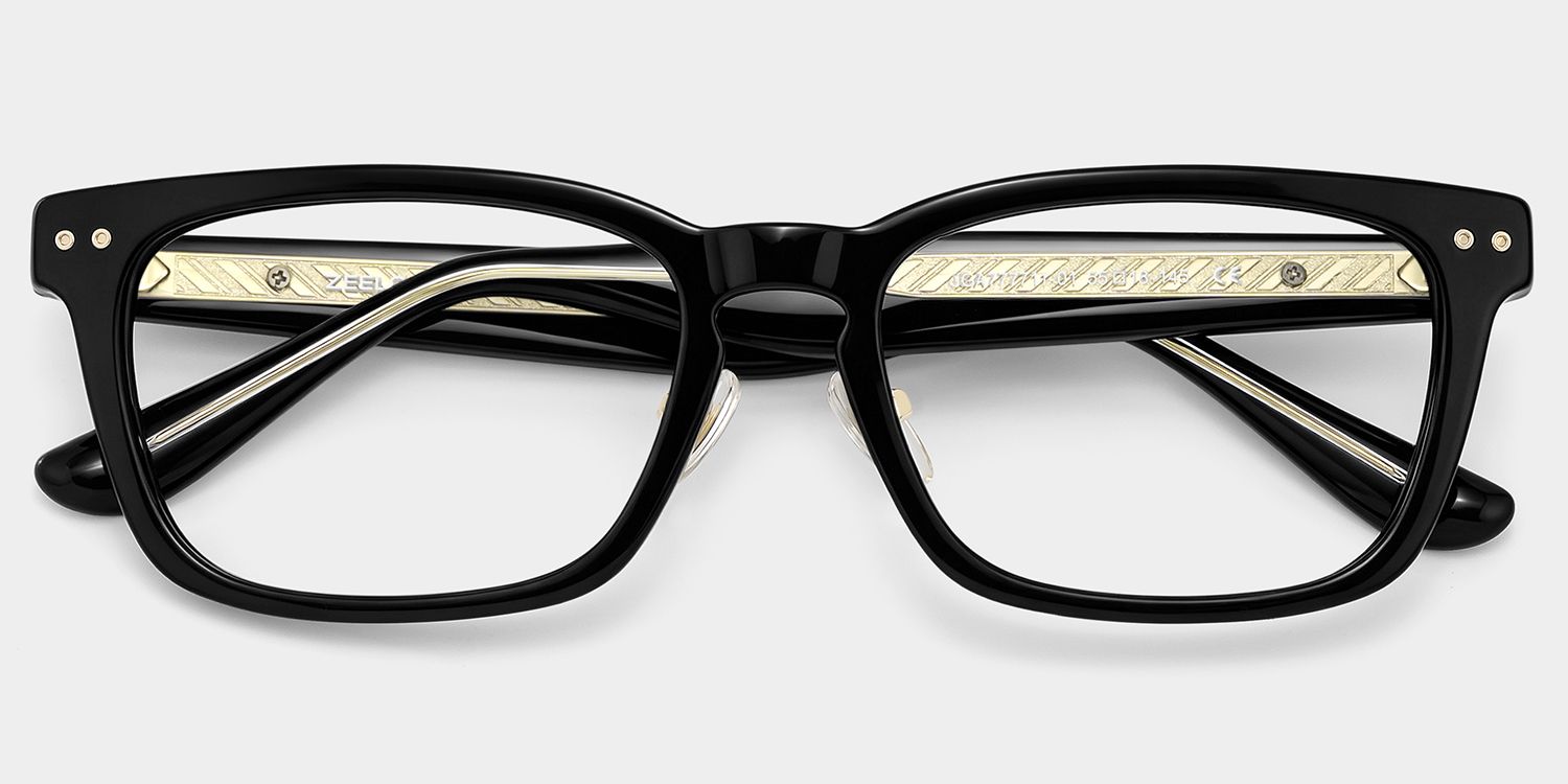 Shop Buzz Black Rectangle Eyeglasses | ZEELOOL1