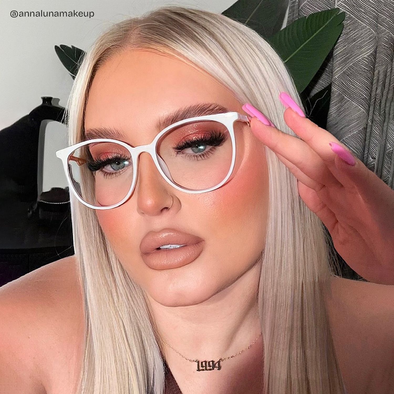 Chanty Round White Thin Frame Glasses | Zeelool Optical