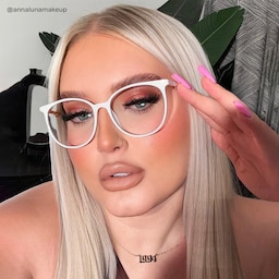 Chanty Round White Glasses10