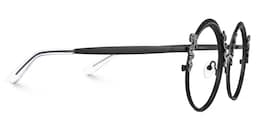 Nelida Round Black Glasses2