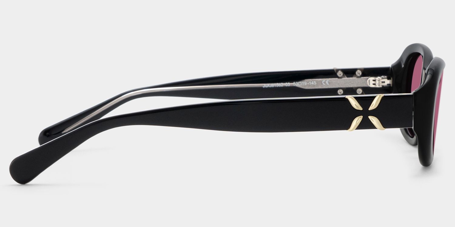 Catherine Black Oval Frame Glasses Online for Women | ZEELOOL3
