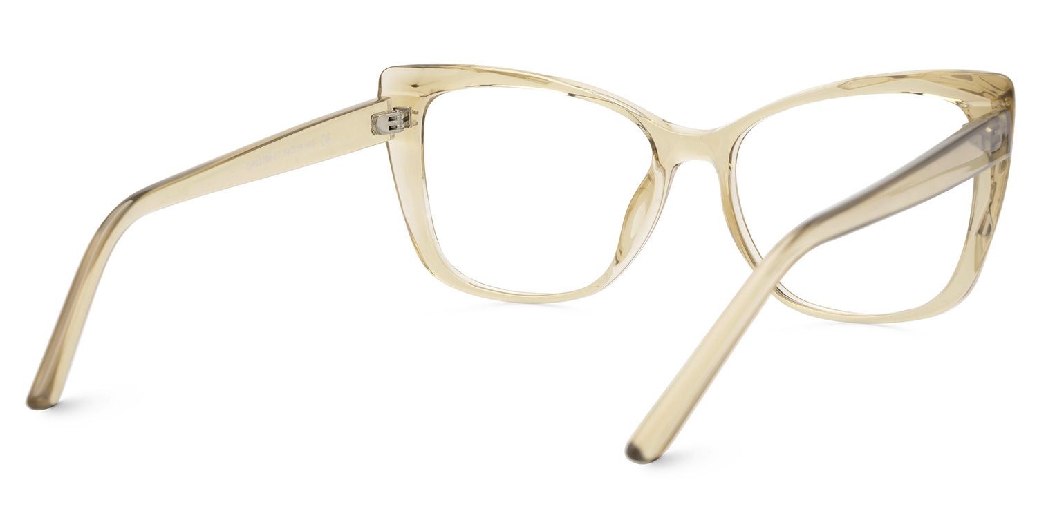 Farris Square Champagne Eyeglasses and Glasses Frames3