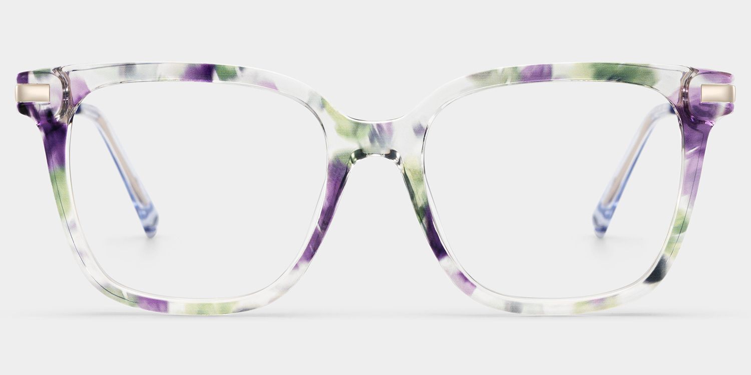 Jacqui Floral Square Bloom Eyeglass Frame for Women | ZEELOOL1