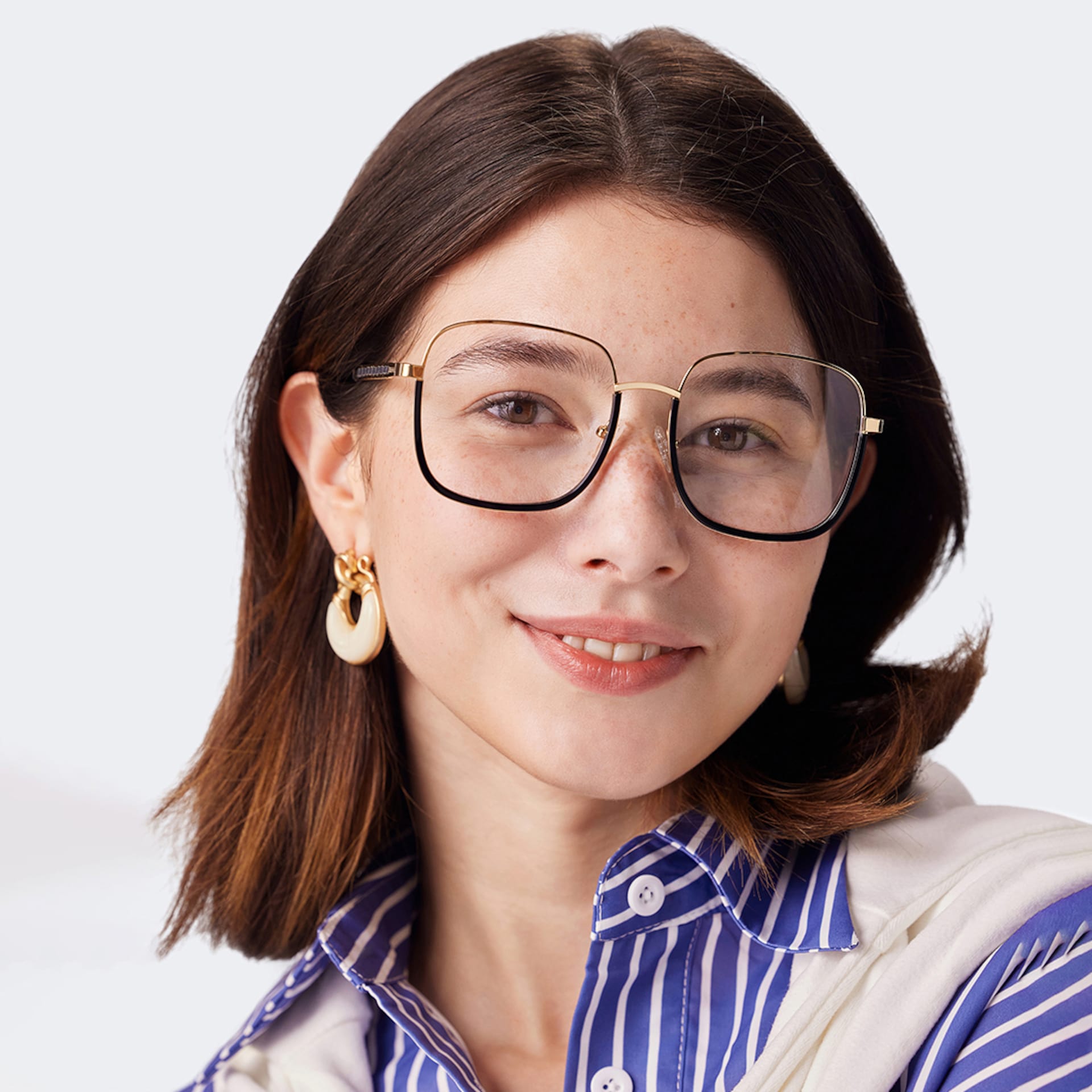 Perfecta Big Square Prescription Glasses | Zeelool7