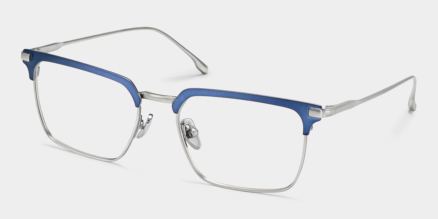 Addison Blue Browline Eyeglasses in Classic Style | ZEELOOL2