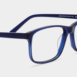 Connie Blue Rectangle Glasses5
