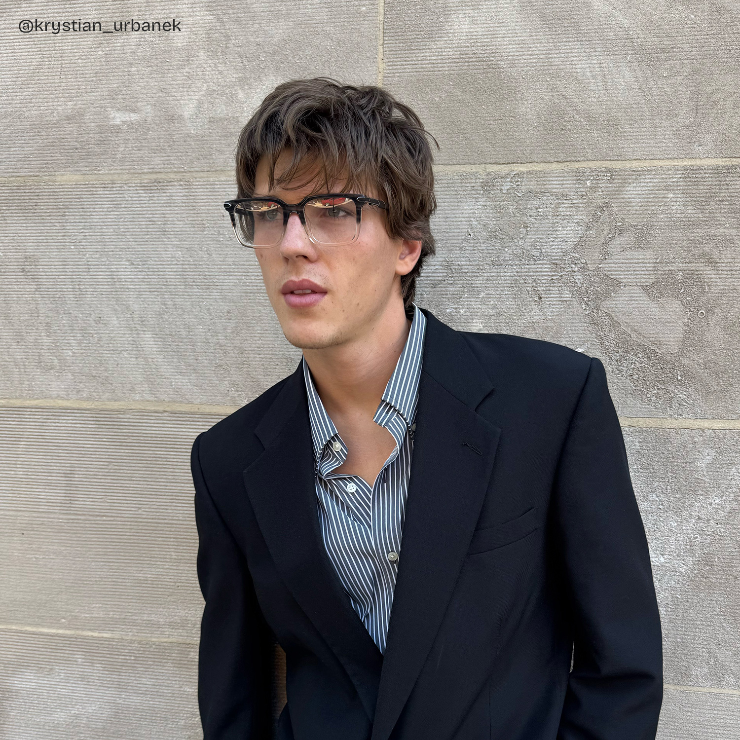 Noah Rectangle Two tone Glasses