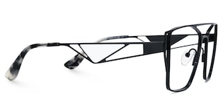 Abegayle Geometric Black Glasses2