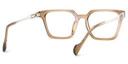 Mabel Beige Square Glasses5