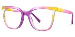 Leo Square Pink Purple Glasses3