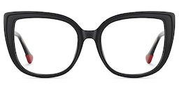 Fenn Cateye Black Glasses0