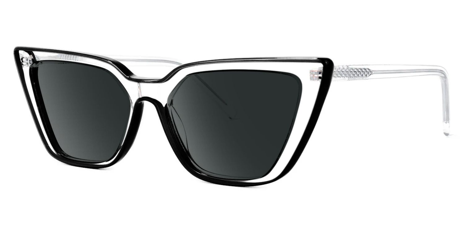 Yosef Cat Eye Style Black Frame Sunglasses | ZEELOOL1