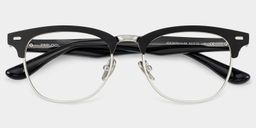 Penelope Browline Silver Glasses2