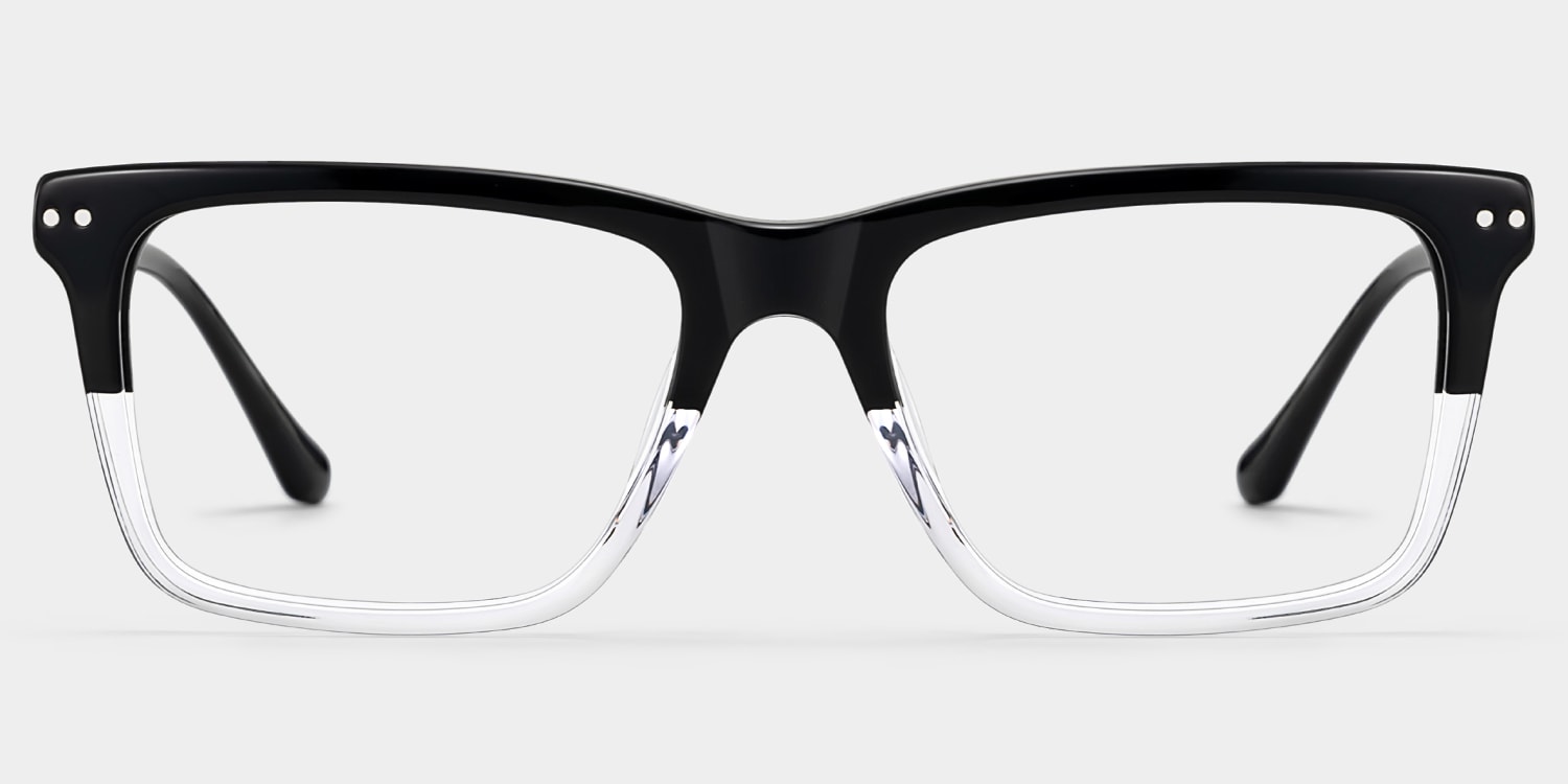 Harper Two-tone Frame Prescription Glasses with Rectangle