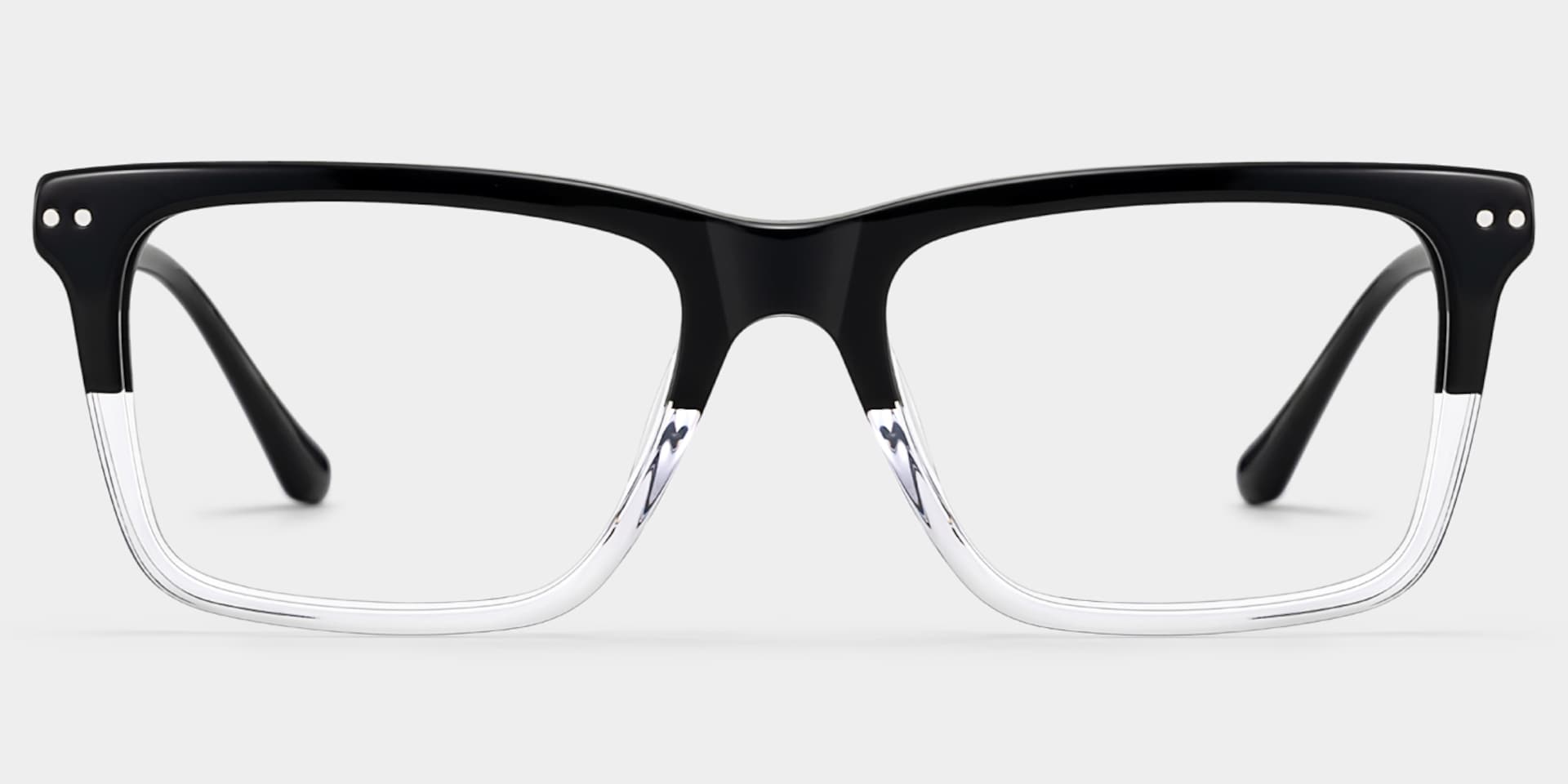 Harper Two-tone Frame Prescription Glasses with Rectangle Shape | ZEELOOL1