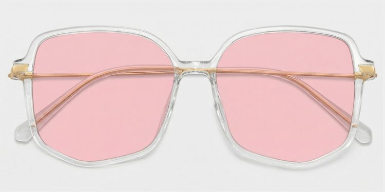 Payton Geometric Clear Glasses