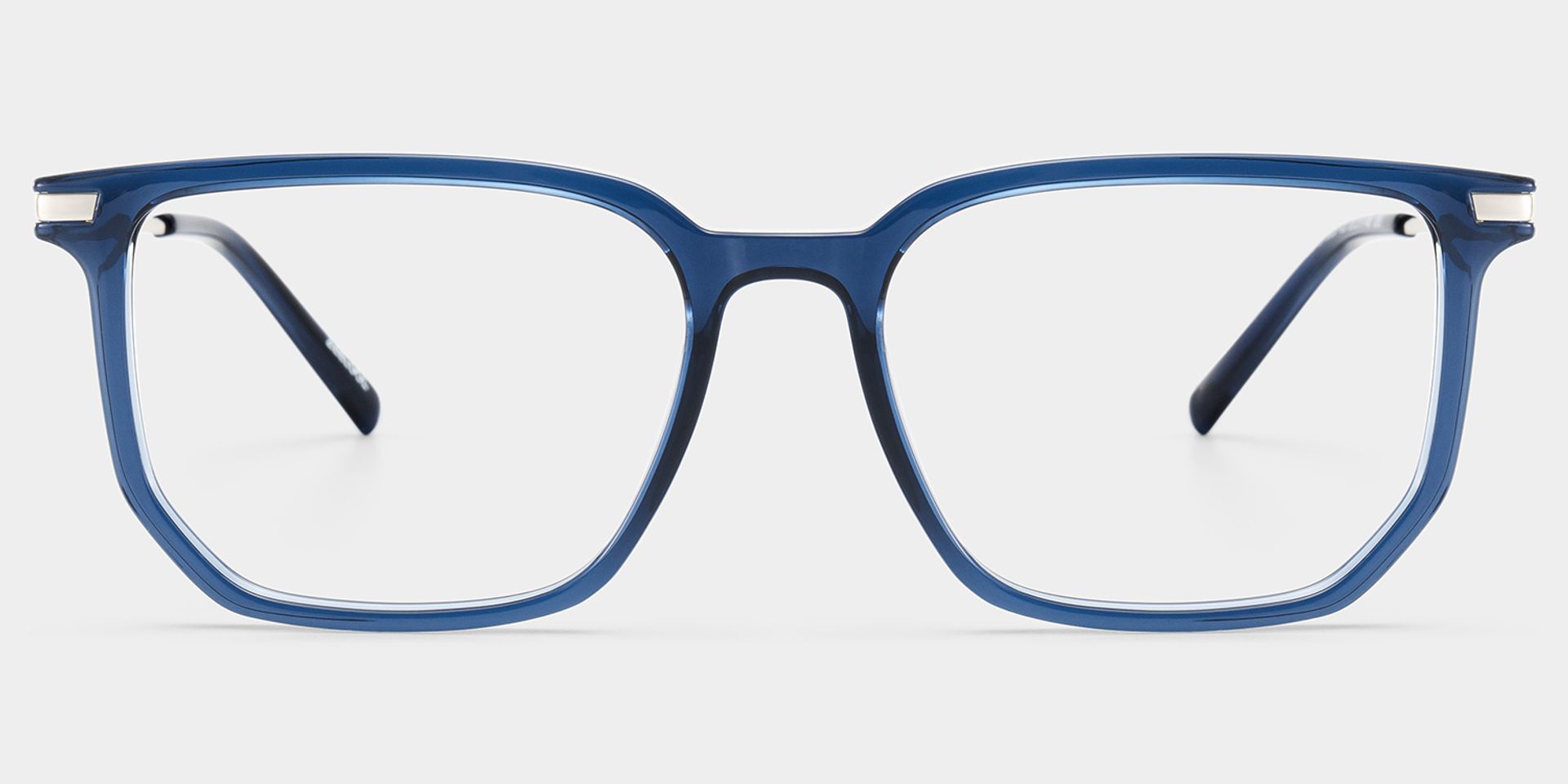 Michelle Blue Full Rim Rectangle Eyeglasses with 尾-Titanium Arms | ZEELOOL0