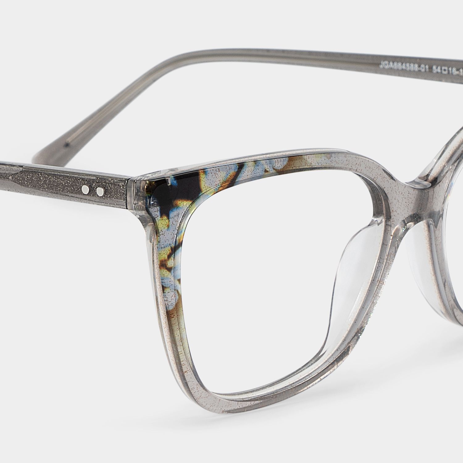 Jolie Gray Butterfly Floral Reading Glasses | ZEELOOL
