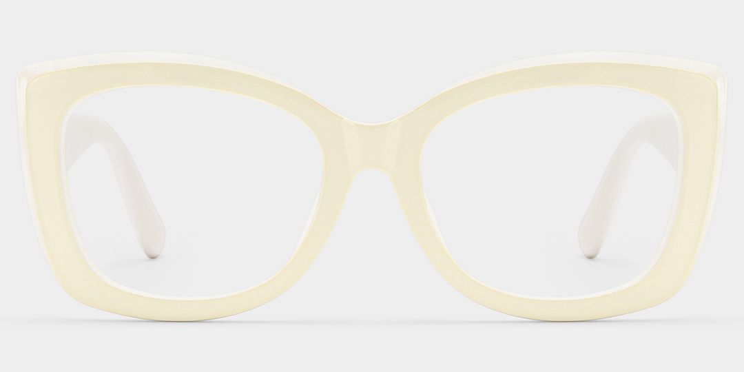 Rosie Cream White Butterfly Glasses