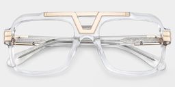 Croswell Aviator Clear Glasses2