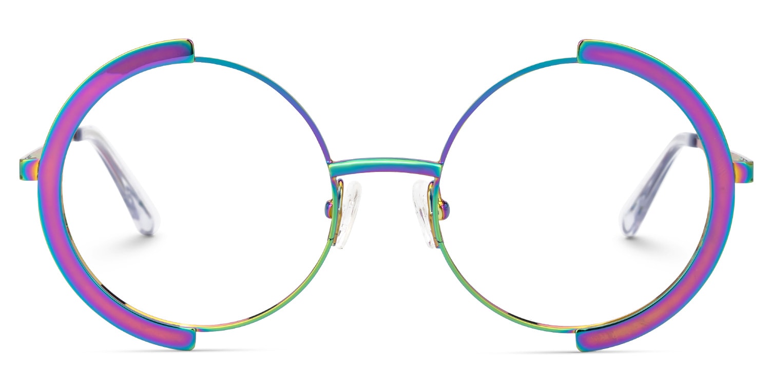 Crowe Round Iridescent Glasses0