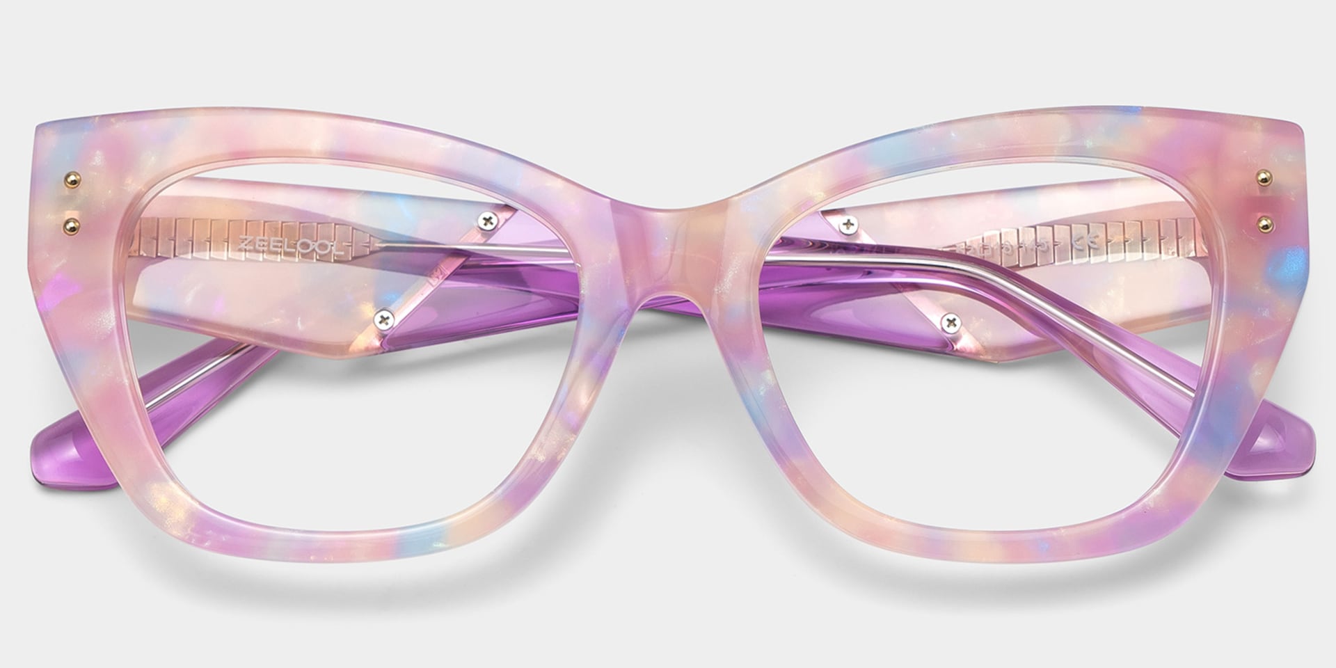 Skylar Purple Frame Glasses with Butterfly Frame Online | ZEELOOL5