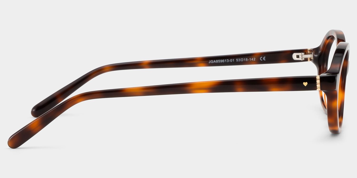 Oval Tortoise Eyeglasses- Everly Acetate Frame Glasses7