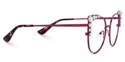 Wallice Cateye Red Glasses2