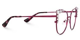 Wallice Cateye Red Glasses2