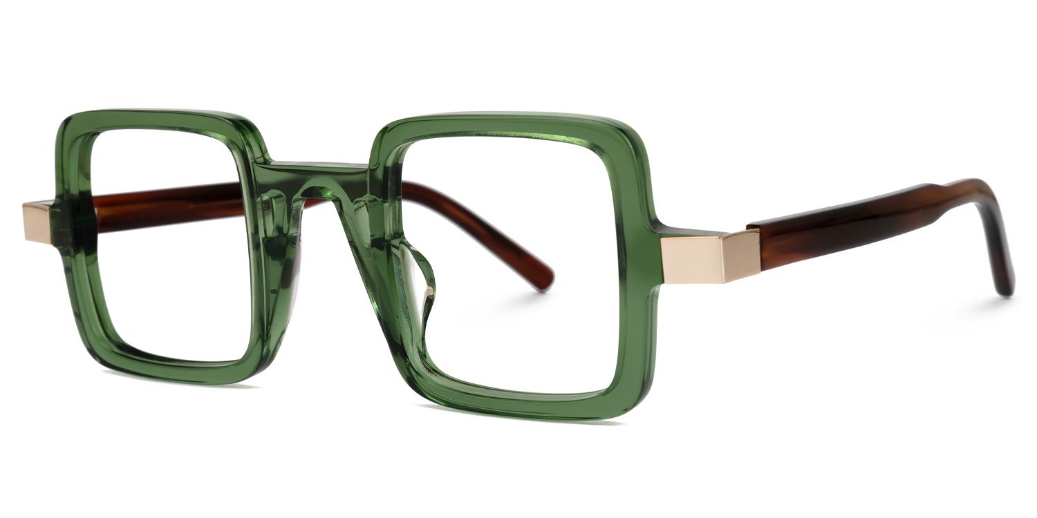Bratton Square Green Glasses1