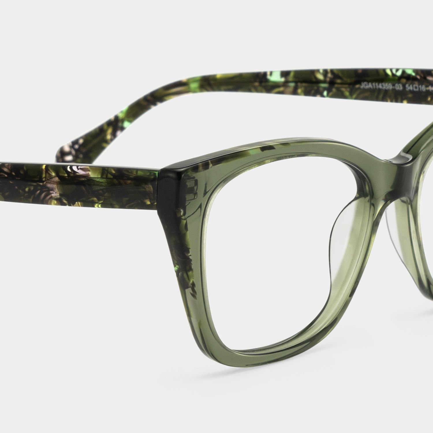 Maple Nature Green Butterfly Acetate Glasses for Spring | ZEELOOL5