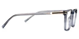 Kornelia Square Gray Glasses2